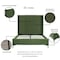 Manhattan Comfort Promenade Full- Size Bed in Moss Green BD010-FL-MG - alternate 7